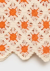 Crochet top with ties