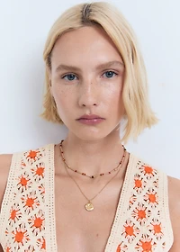 Crochet top with ties