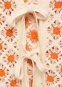 Crochet top with ties