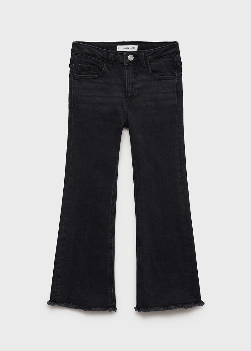 Frayed low-rise skinny jeans