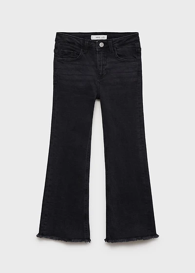 Frayed low-rise skinny jeans