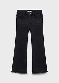 Frayed low-rise skinny jeans