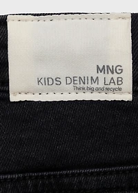 Frayed low-rise skinny jeans