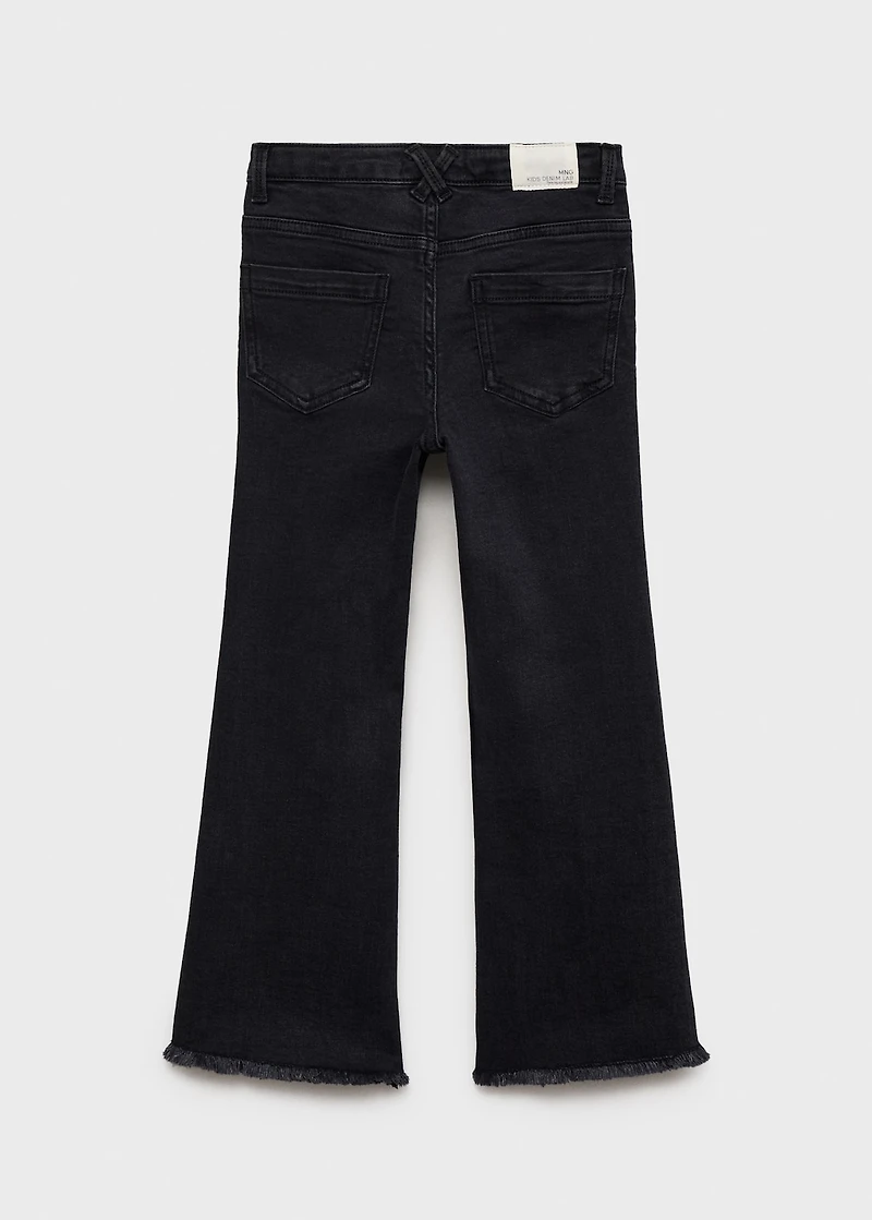 Frayed low-rise skinny jeans