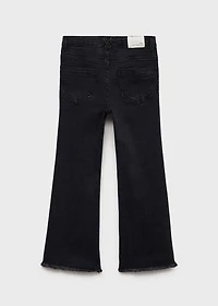 Frayed low-rise skinny jeans