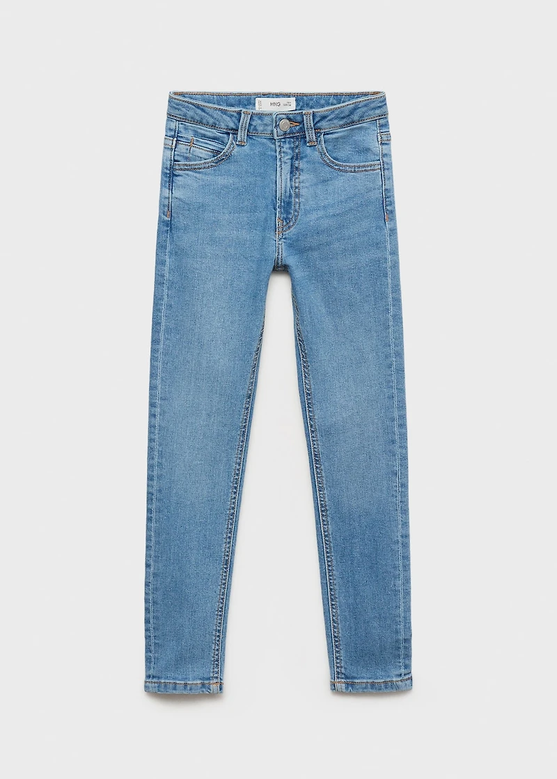 Star-embroidered skinny jeans