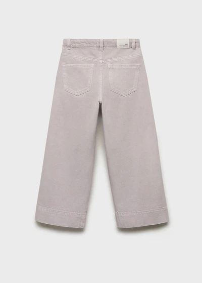 Culotte jeans with seam detail