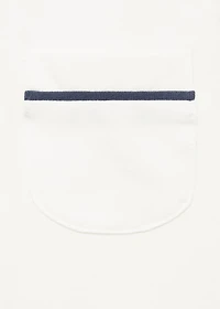 Baby-neck pajamas with pocket