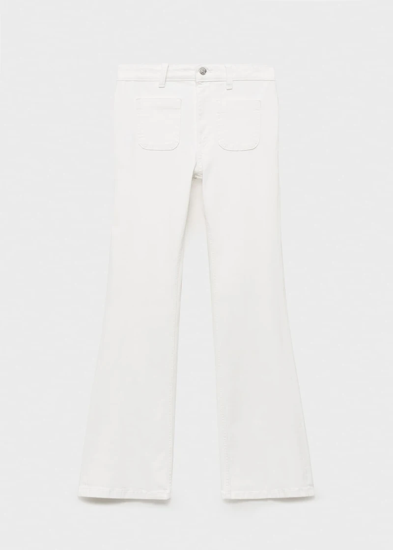 Flared jeans with pocket