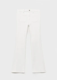 Flared jeans with pocket