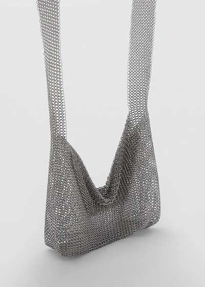 Metal mesh shoulder bag
