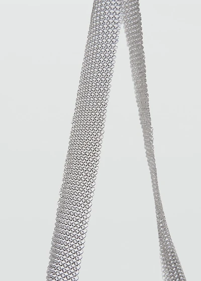 Metal mesh shoulder bag