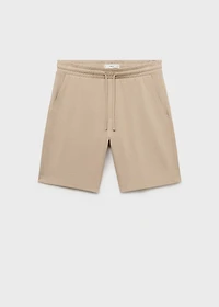 100% cotton bermuda shorts with drawstring
