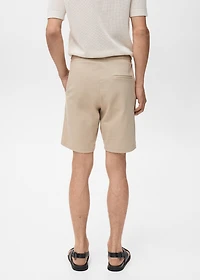 100% cotton bermuda shorts with drawstring