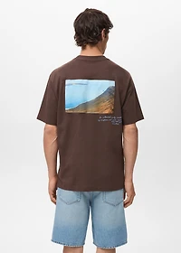 T-shirt with printed patch