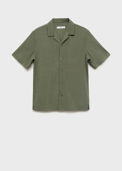 Short sleeve striped shirt