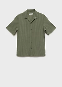 Short sleeve striped shirt