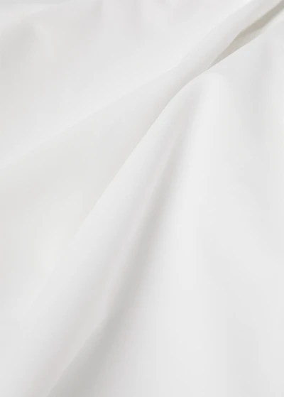 Cotton percale hemstitched top sheet for 180/200 cm bed
