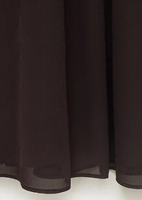 Asymmetrical dress with gathered body