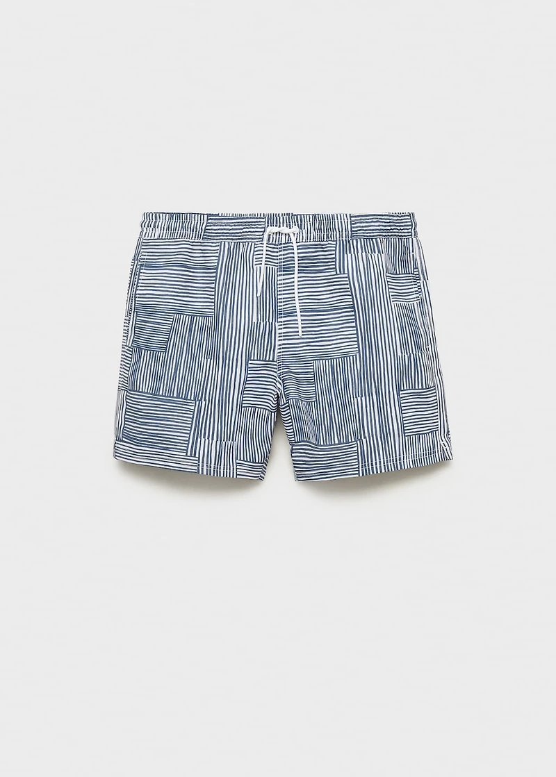 Multi-striped swimsuit