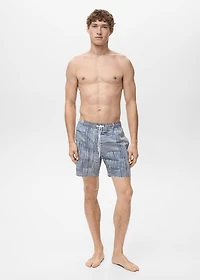 Multi-striped swimsuit