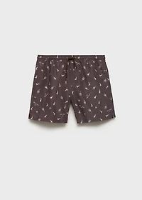 Swimsuit with sailboat print