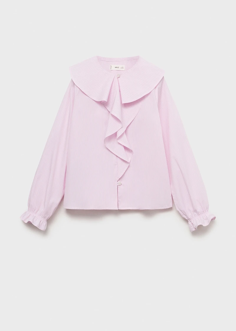 Shirt with ruffle detail