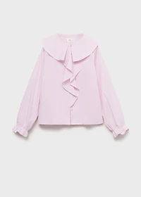 Shirt with ruffle detail