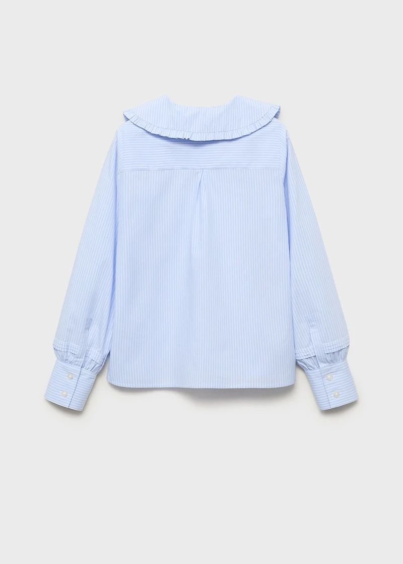 Double baby-collar shirt
