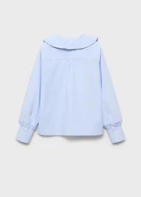 Double baby-collar shirt