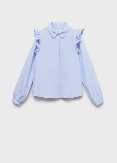 Shirt with ruffle detail