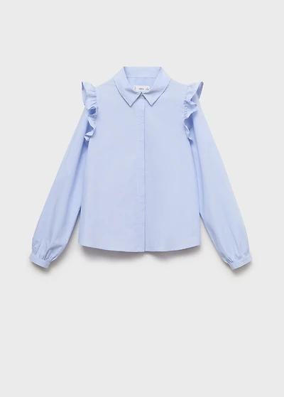 Shirt with ruffle detail