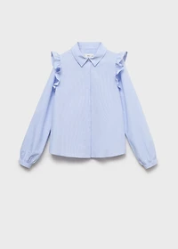 Shirt with ruffle detail