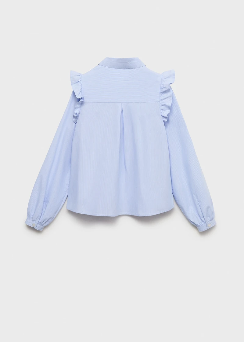 Shirt with ruffle detail