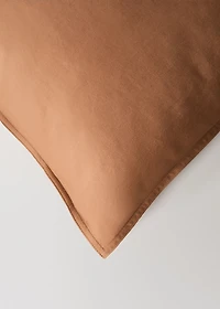 Washed cotton satin double-stitched duvet cover for 150/160 cm bed