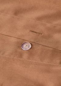 Washed cotton satin double-stitched duvet cover for 180/200 cm bed