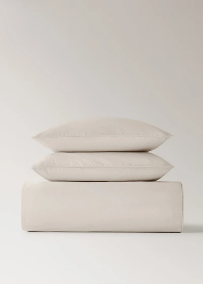 500-thread cotton percale duvet cover for 135/140 cm bed