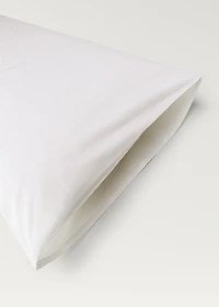 Two cotton percale pillowcases 50x75cm