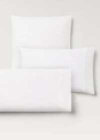 Two 300-thread percale cotton pillowcases 60x60 cm