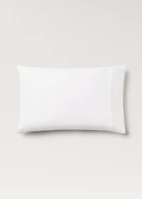 Two 300-thread count cotton percale pillowcases 50x75 cm
