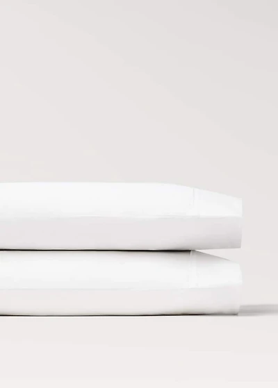 Two 300-thread count cotton percale pillowcases 50x75 cm