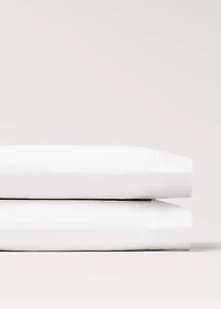 Two 300-thread count cotton percale pillowcases 50x75 cm