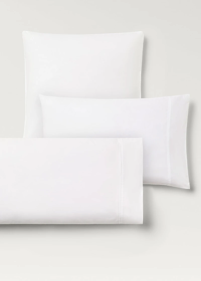 300-thread count cotton percale pillowcase 45x110 cm