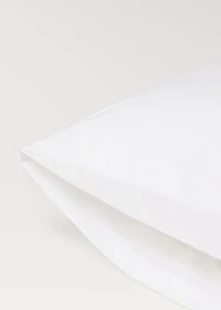 Two cotton percale pillowcases with lace insert 50x75 cm