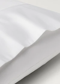 Two 500-thread count cotton percale pillowcases with rounded piping detail 60x60 cm