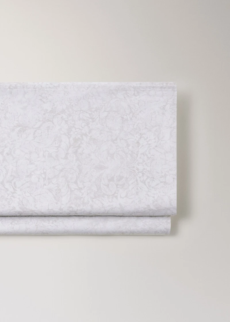 200-thread count percale cotton top sheet for 180/200 cm bed