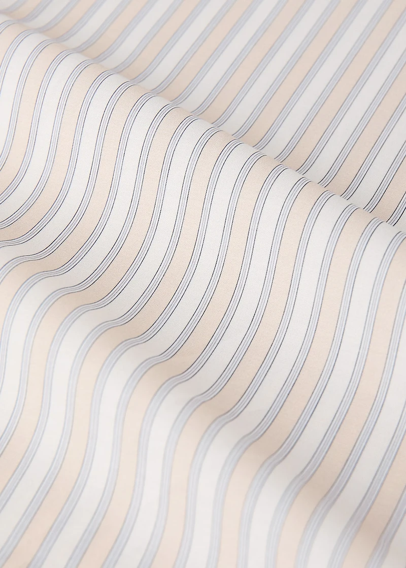 Children's percale cotton top sheet with hedgehog print for 90 cm bed