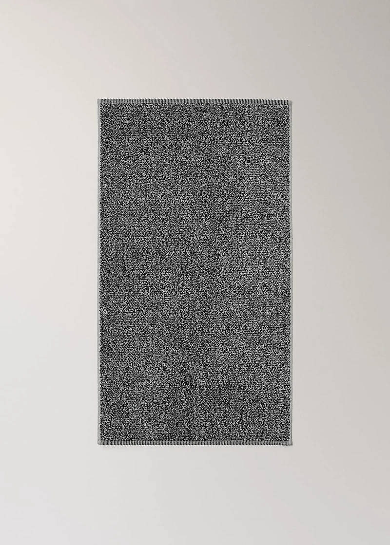 Cotton-blend two-tone washbasin towel