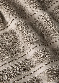 Cotton washbasin towel with embroidered dots