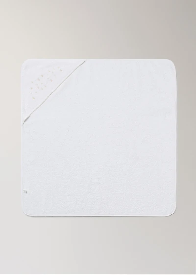 Children's bath cape with embroidered stars